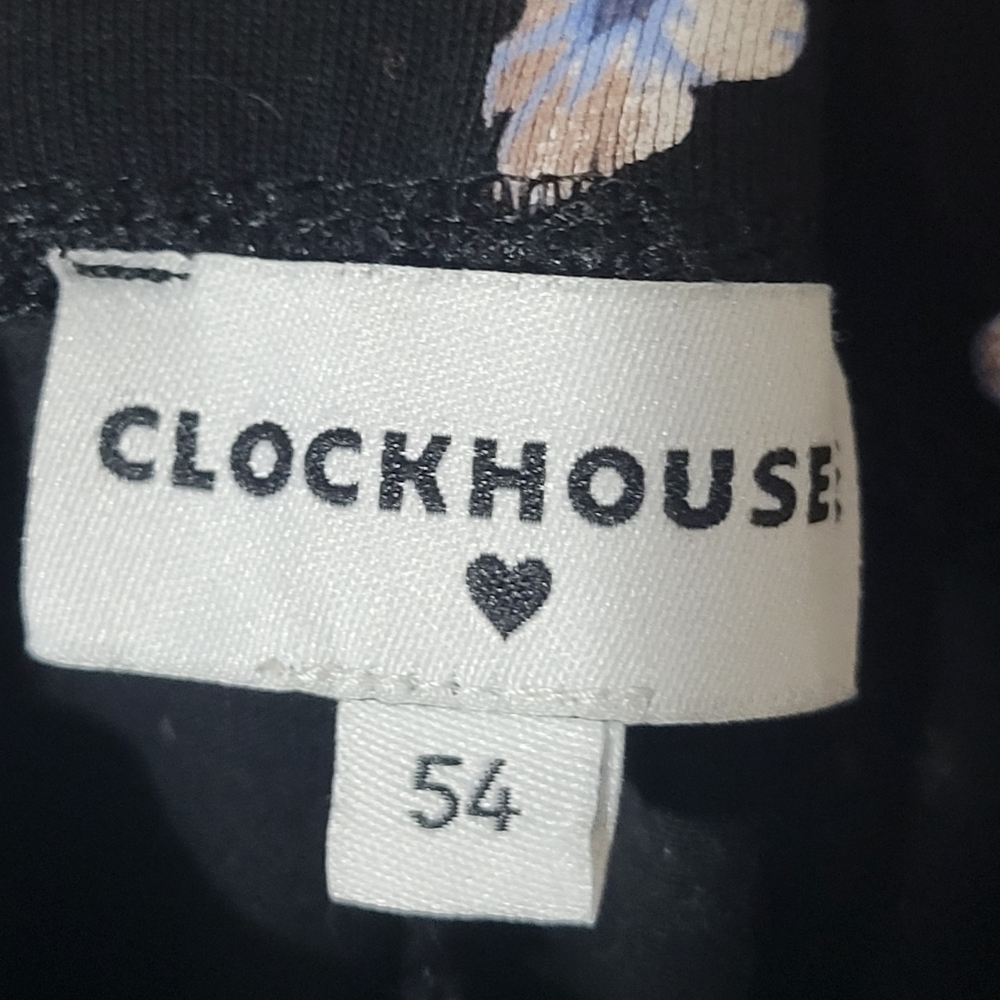 Clockhouse Floral Black Skater Skirt View 5